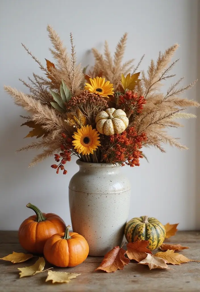20 Fall Decorations for a Cozy Home in 2025 - 3. Dried Flower Arrangements