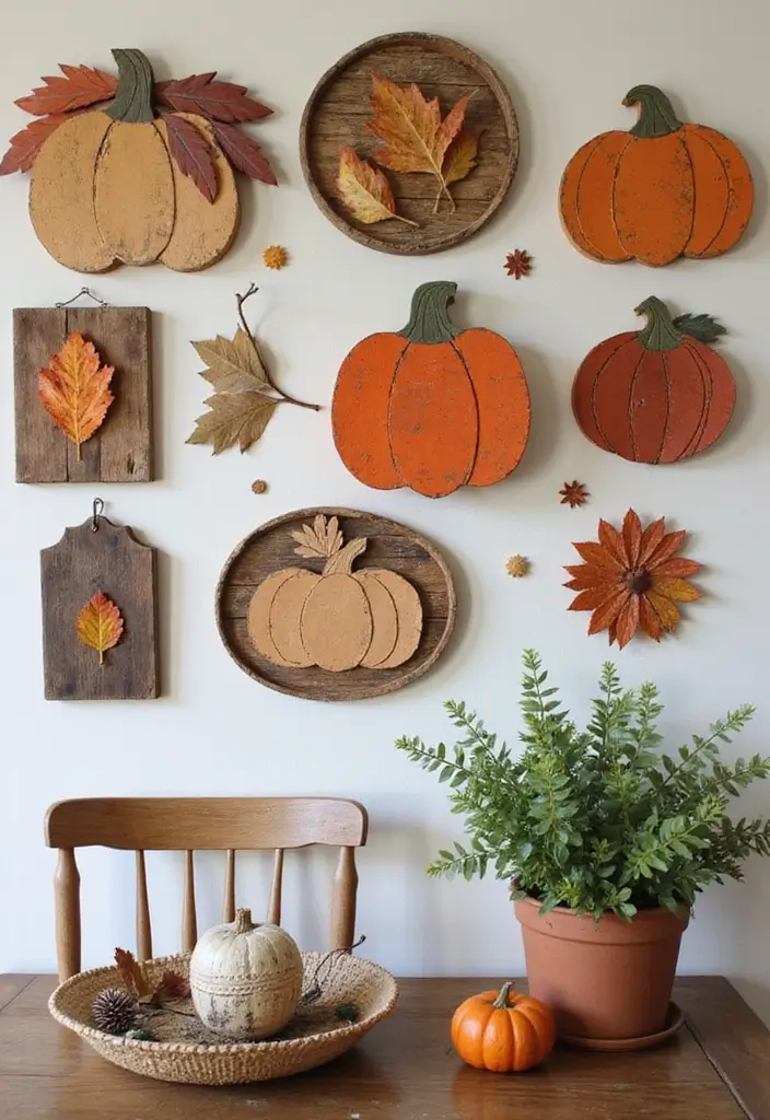 20 Fall Decorations for a Cozy Home in 2025 - 5. Harvest-Themed Wall Art