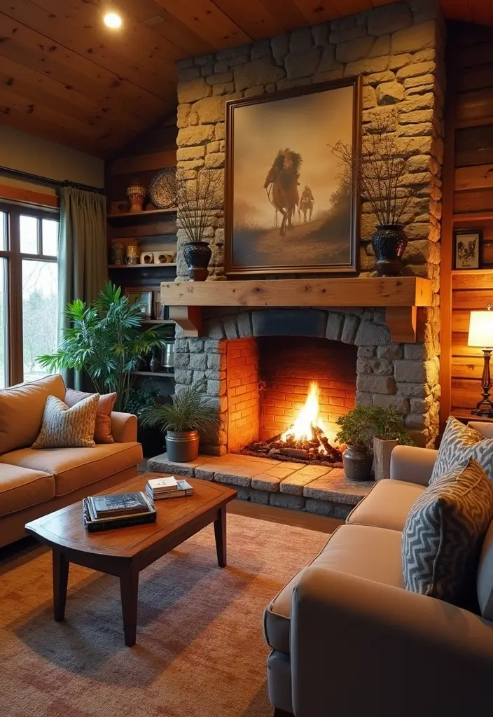 20 Living Room Decor Essentials for a Cozy Vibe - 18. Cozy Fireplaces
