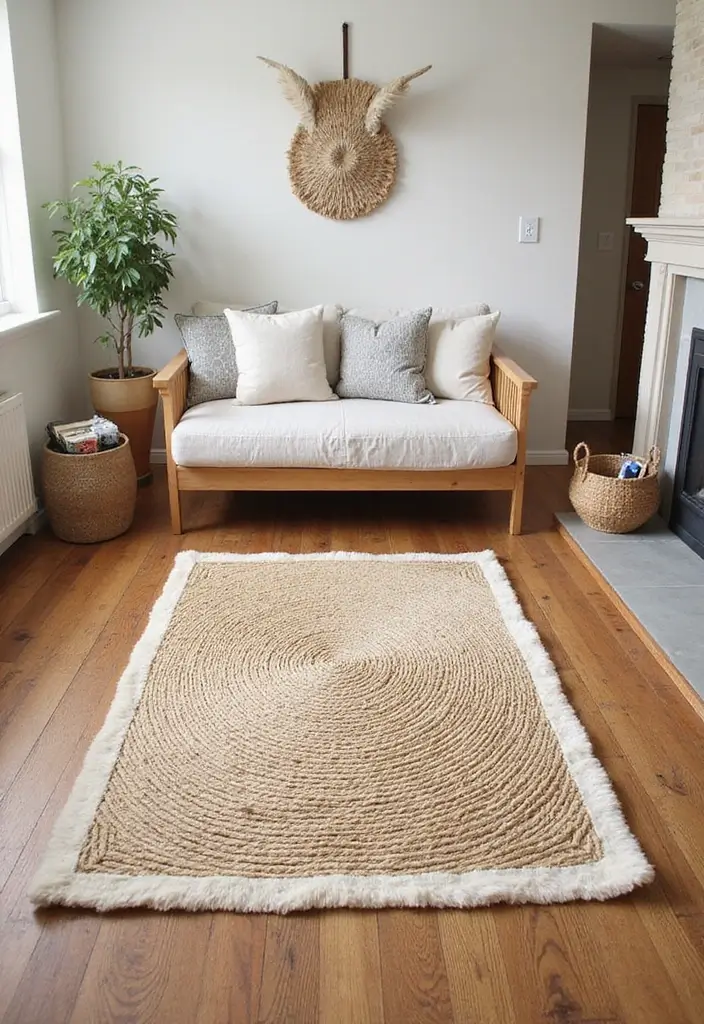 20 Living Room Decor Essentials for a Cozy Vibe - 2. Eco-Friendly Rugs