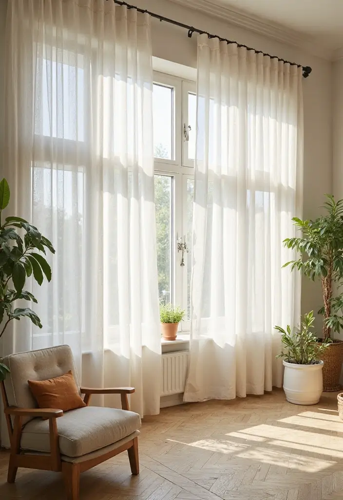 20 Living Room Decor Essentials for a Cozy Vibe - 5. Natural Light Maximization