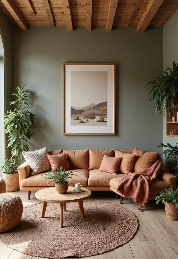 20 Living Room Decor Essentials for a Cozy Vibe - 7. Earthy Color Schemes