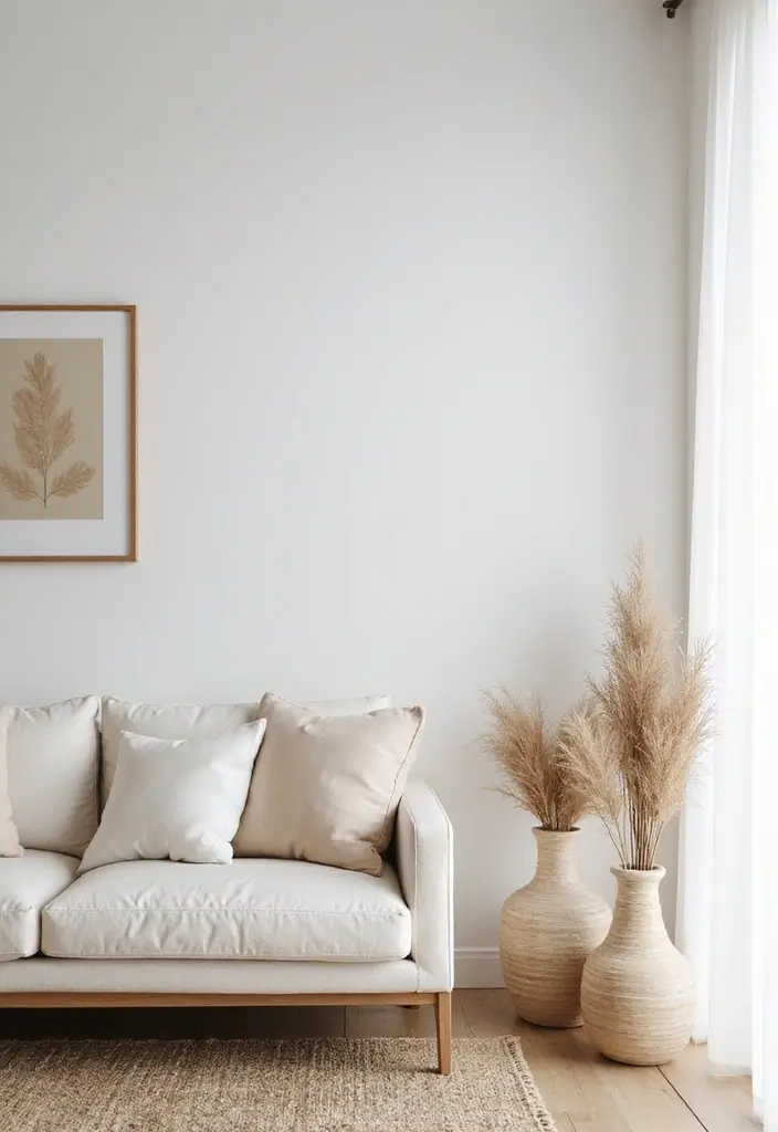 20 Living Room Decor Essentials for a Cozy Vibe - 8. Minimalist Decorative Accents