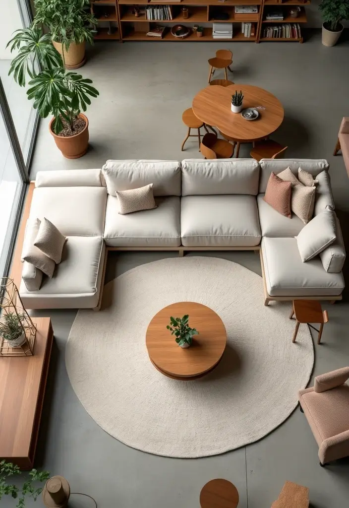 20 Living Room Designs That Will Inspire You - 15. Flexible Layouts for Comfort