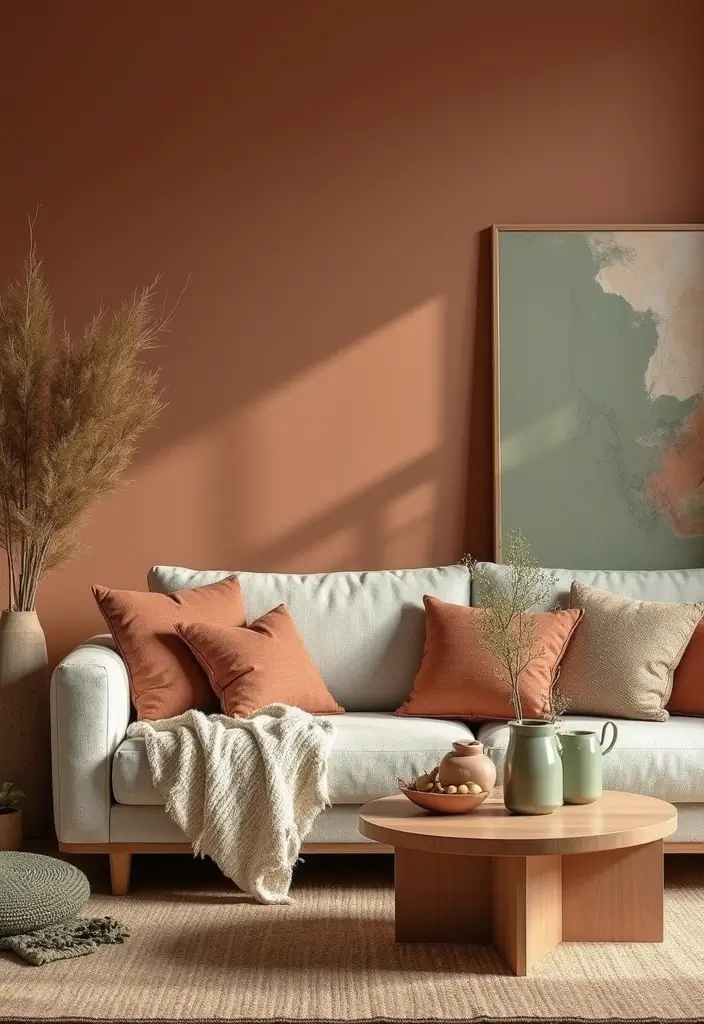 20 Living Room Designs That Will Inspire You - 2. Cozy Earth Tones
