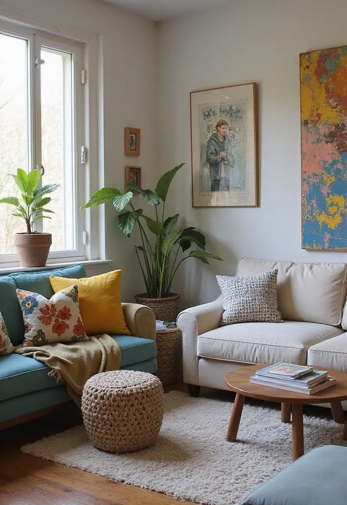 20 Living Room Designs That Will Inspire You - 7. Upcycled Decor Ideas