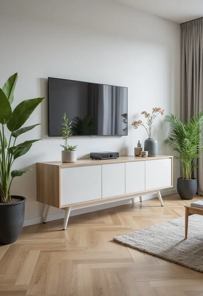 20 Living Room Designs That Will Inspire You - 8. Smart Technology and Eco-Friendly Designs