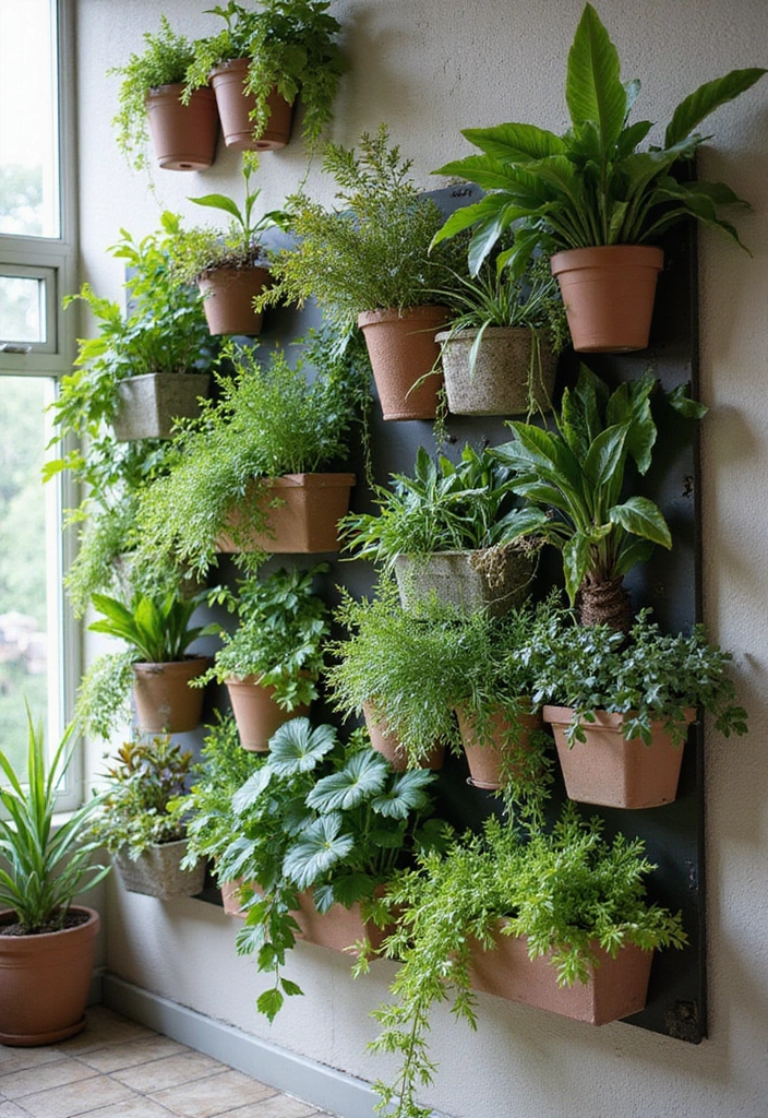 20 Small Apartment Design Hacks for Modern Living - 3. Vertical Gardens
