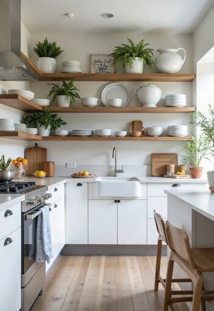 20 Trendiest Kitchen Set Ideas for 2025 - 16. Open Shelving