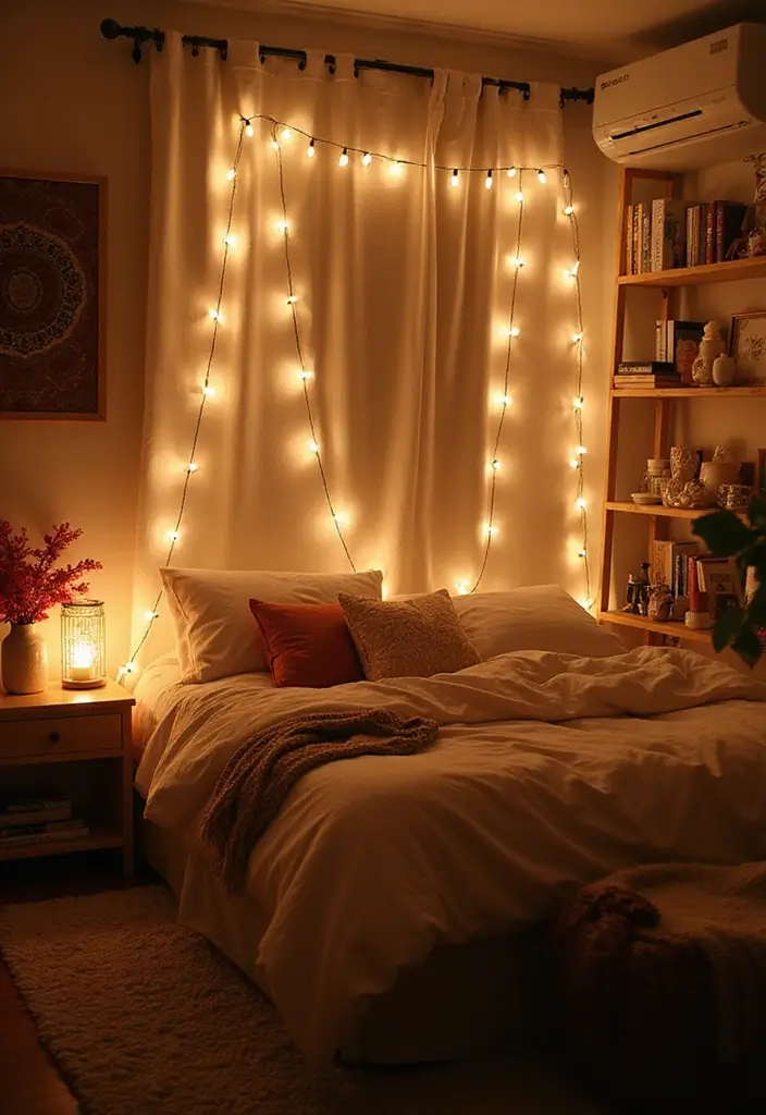 20 Unique Bedroom Decoration Ideas You’ll Want to Try - 13. Cozy Fairy Lights