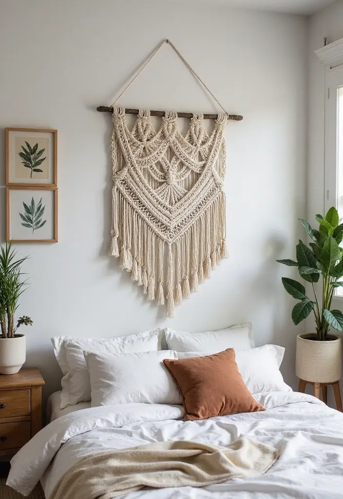 20 Unique Bedroom Decoration Ideas You’ll Want to Try - 3. Macramé Wall Hangings