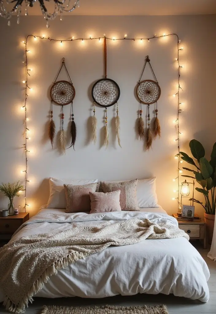 20 Unique Bedroom Decoration Ideas You’ll Want to Try - 5. Dreamcatchers as Decor