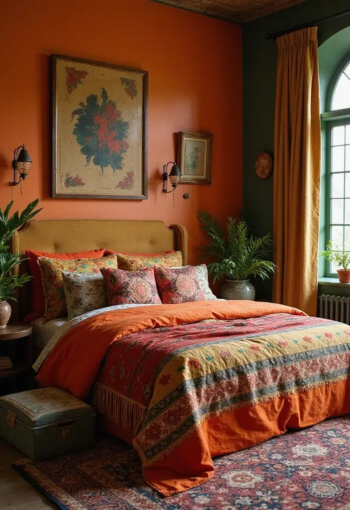 20 Unique Bedroom Decoration Ideas You’ll Want to Try - 6. Eclectic Color Palette