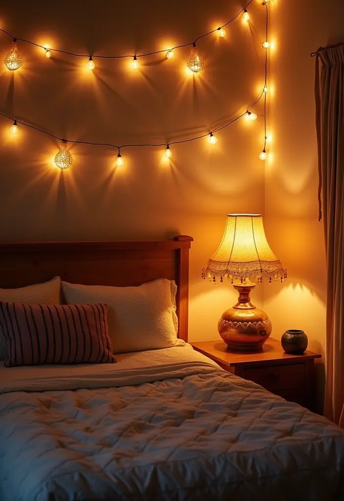 20 Unique Bedroom Decoration Ideas You’ll Want to Try - 7. Boho-Chic Lighting