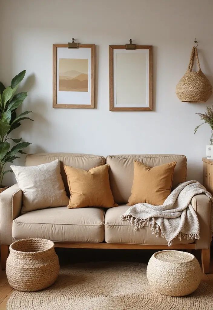 21+ Inspiring Living Room Sofa Ideas for Every Style - 4. Earthy Tones for a Natural Look