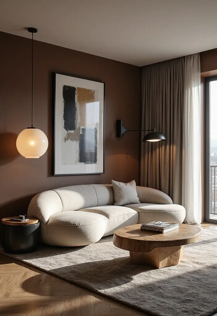 21+ Inspiring Living Room Sofa Ideas for Every Style - 9. Sculptural Sofas as Art Pieces
