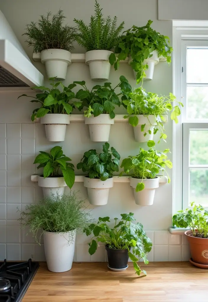 21 Small Apartment Storage Ideas That Actually Work - 17. Vertical Garden Planters