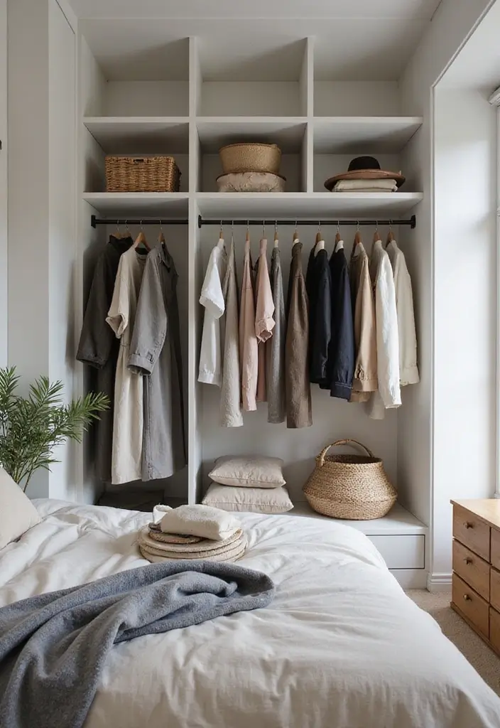 22 Bedroom Design Trends for Modern Homes - 16. Capsule Wardrobes