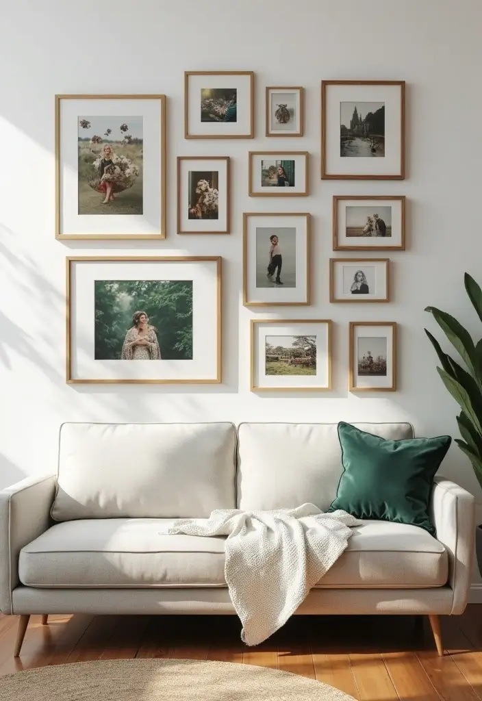 22 Living Room Wall Decor Ideas for Instant Impact - 3. Gallery Wall Ideas