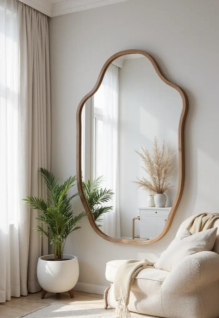 22 Living Room Wall Decor Ideas for Instant Impact - 4. Statement Mirrors