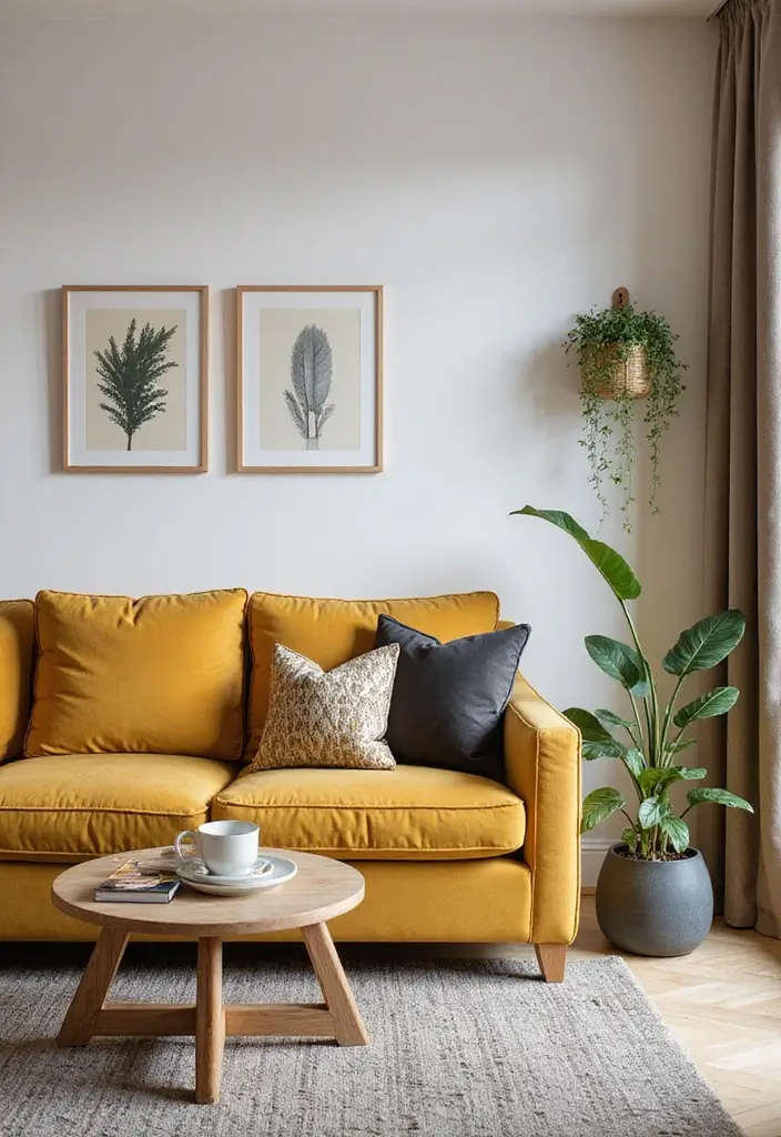 22 Small Apartment Living Room Ideas to Try This Year - 20. Harmonious Color Coordination