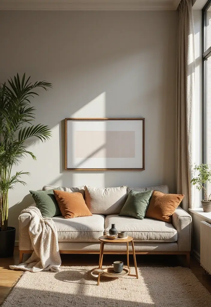 22 Small Apartment Living Room Ideas to Try This Year - 5. Layered Textures