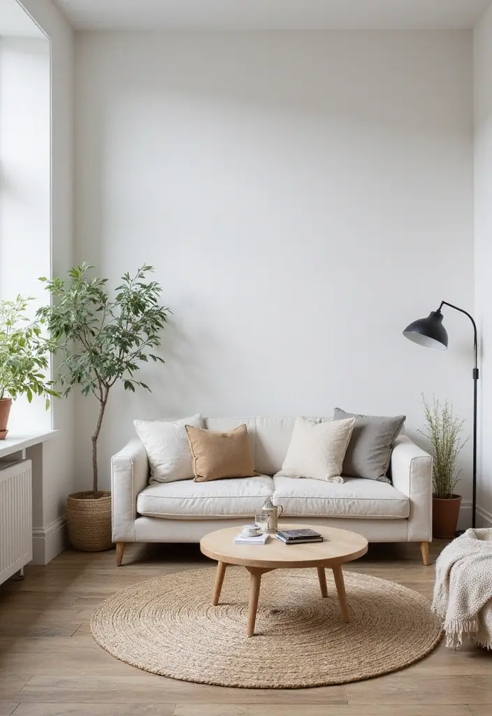 22 Small Apartment Living Room Ideas to Try This Year - 9. Minimalist Apartment Design