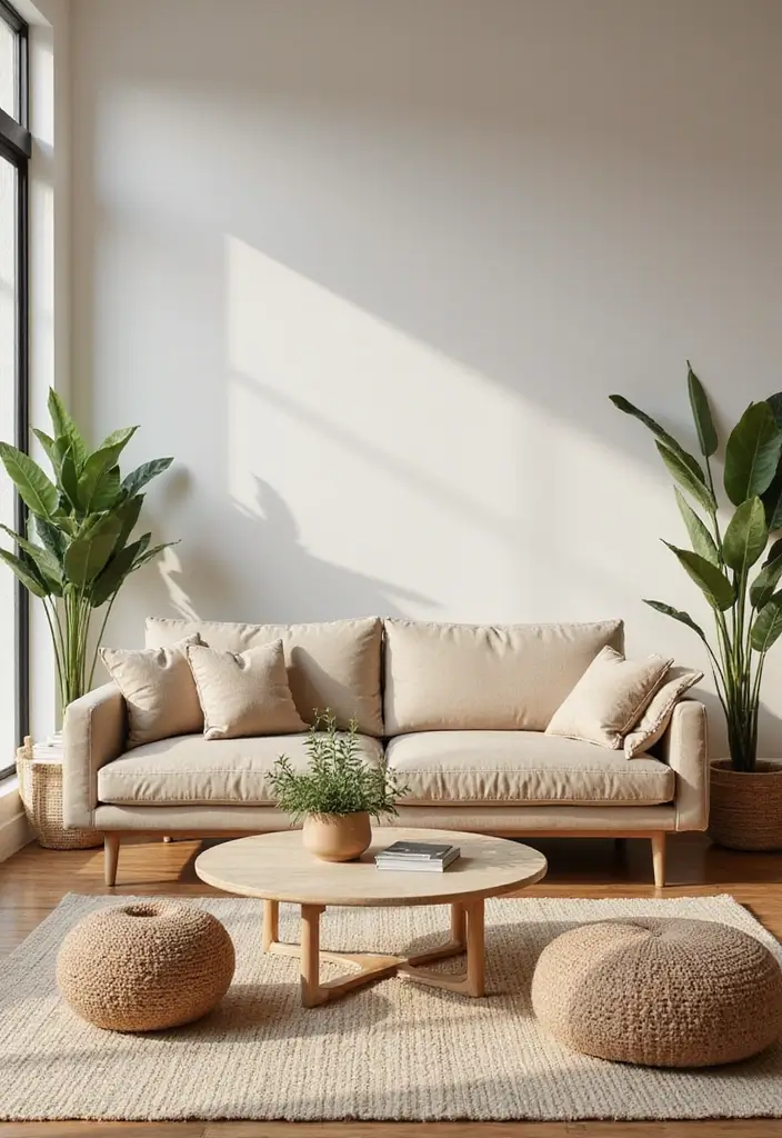 22+ Stunning Living Room Sofa Set Designs to Transform Your Space - 15. Nature-Inspired Palette