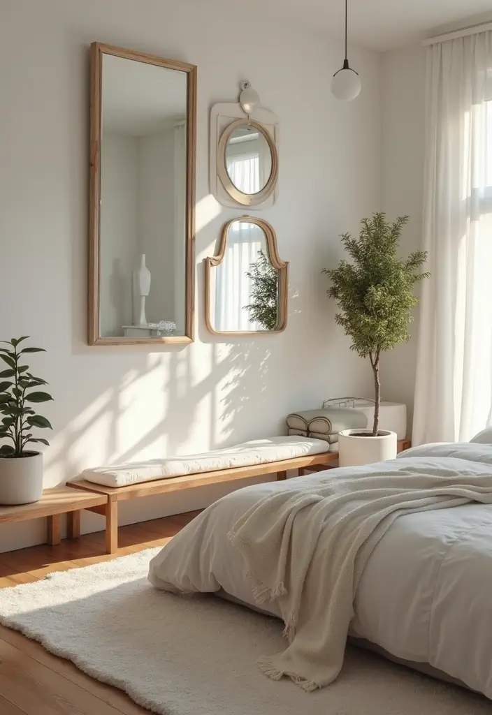 25 Bedroom Decor Ideas to Transform Your Space - 11. Incorporating Mirrors