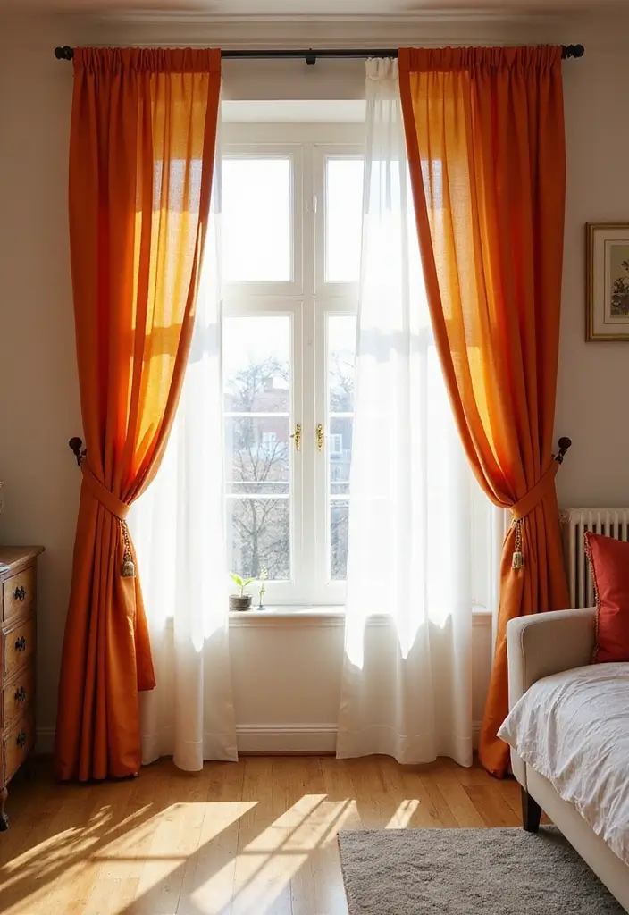 25 Bedroom Decor Ideas to Transform Your Space - 14. Incorporate Colorful Curtains