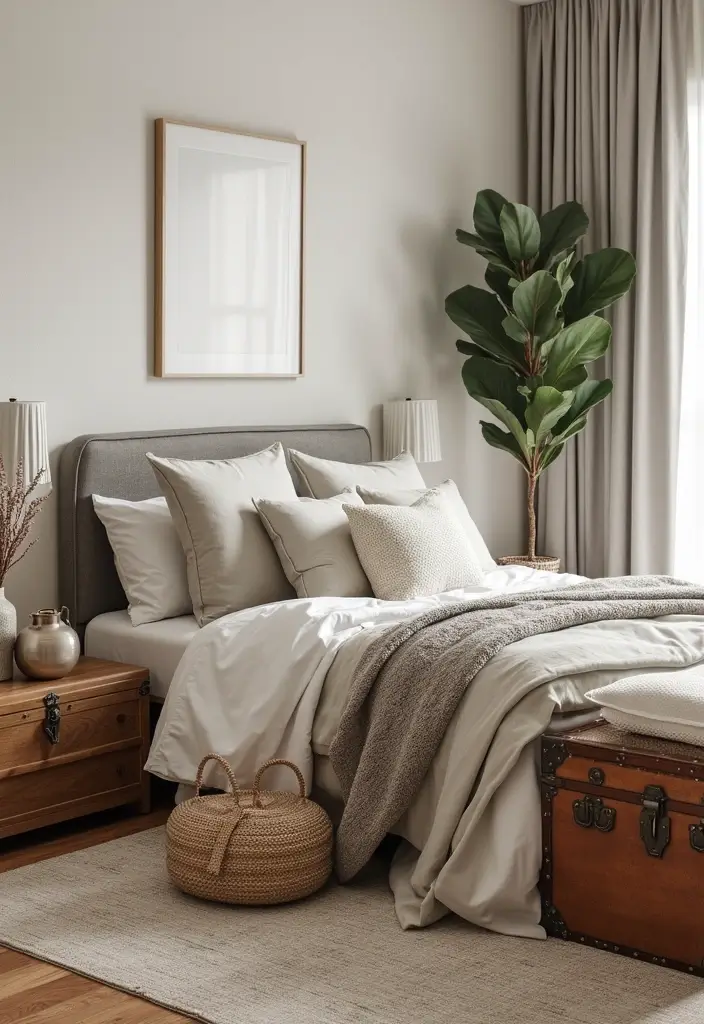 25 Bedroom Decor Ideas to Transform Your Space - 15. Decorative Storage Solutions