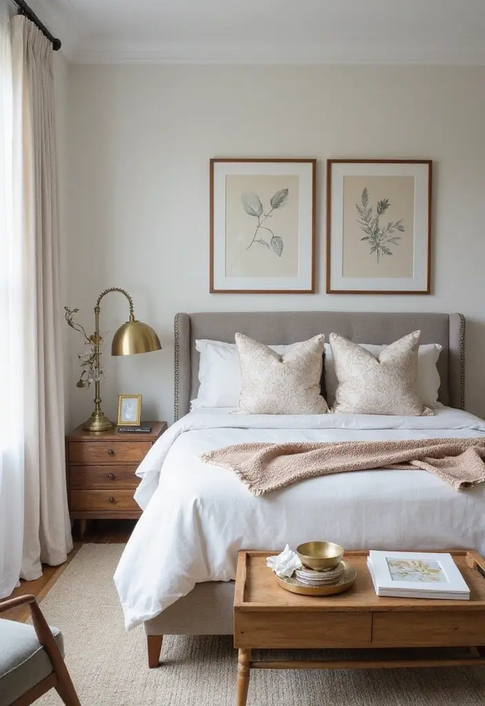 25 Bedroom Decor Ideas to Transform Your Space - 16. Add a Touch of Metallics