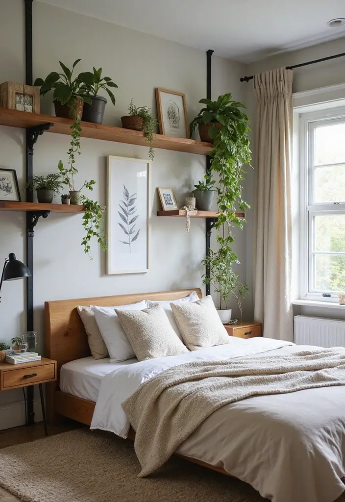 25 Bedroom Decor Ideas to Transform Your Space - 22. Utilize Vertical Space