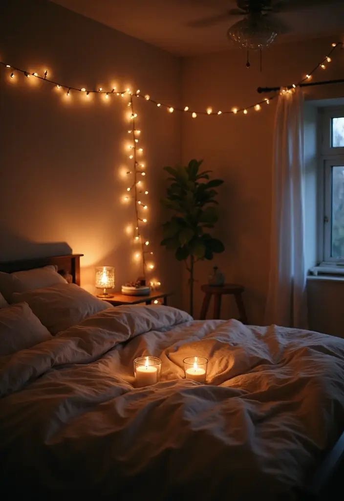 25 Bedroom Decor Ideas to Transform Your Space - 4. Ambient Lighting