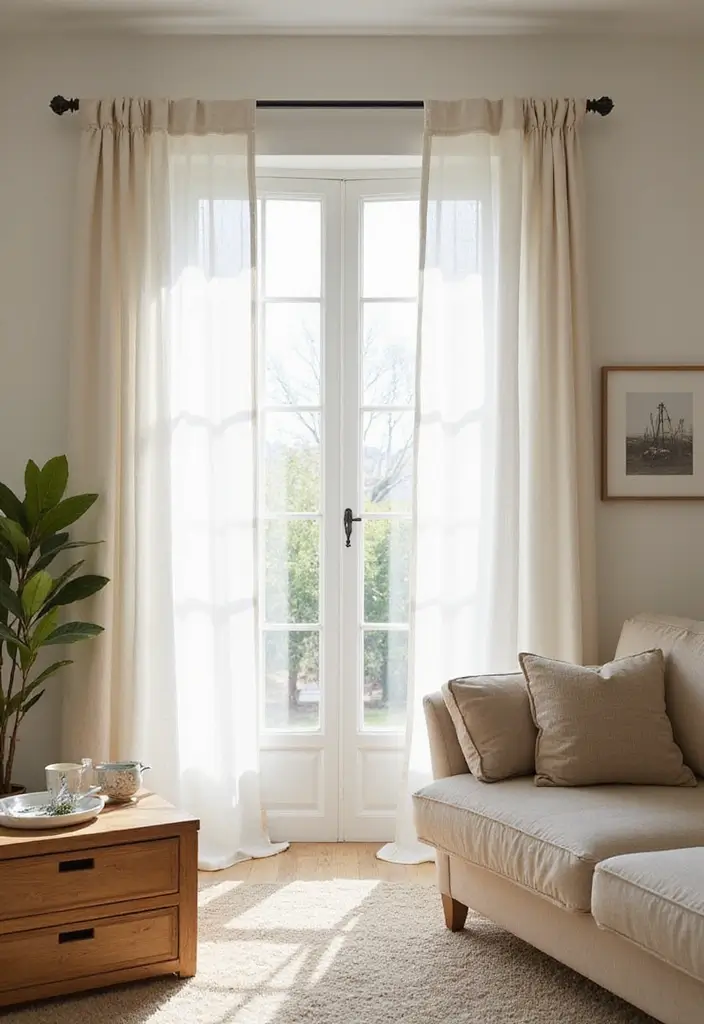 25+ Gorgeous Living Room Curtain Ideas to Elevate Your Decor - 1. Breezy Linen Curtains