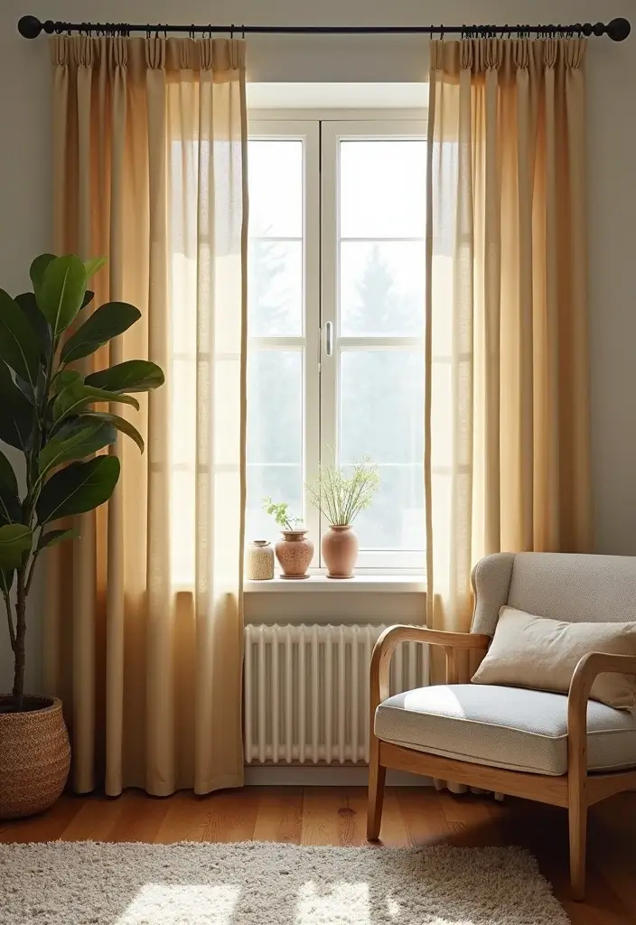 25+ Gorgeous Living Room Curtain Ideas to Elevate Your Decor - 14. Blackout Curtains for Functionality