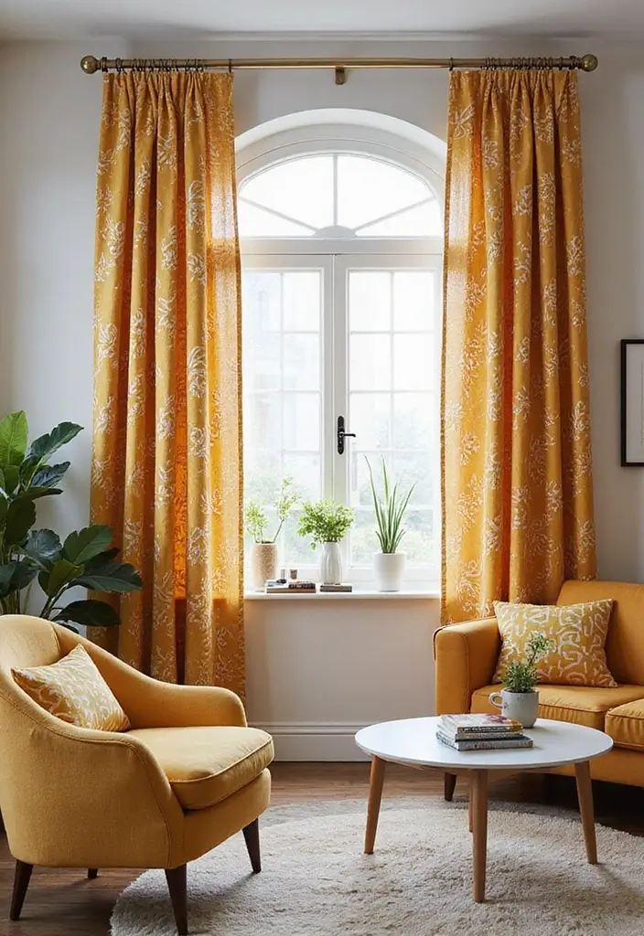 25+ Gorgeous Living Room Curtain Ideas to Elevate Your Decor - 2. Eco-Friendly Cotton Drapes