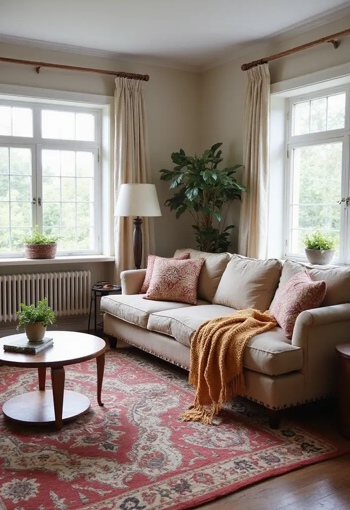 25 Living Room Decor Ideas for a Stylish Home - 14. Choose a Statement Rug