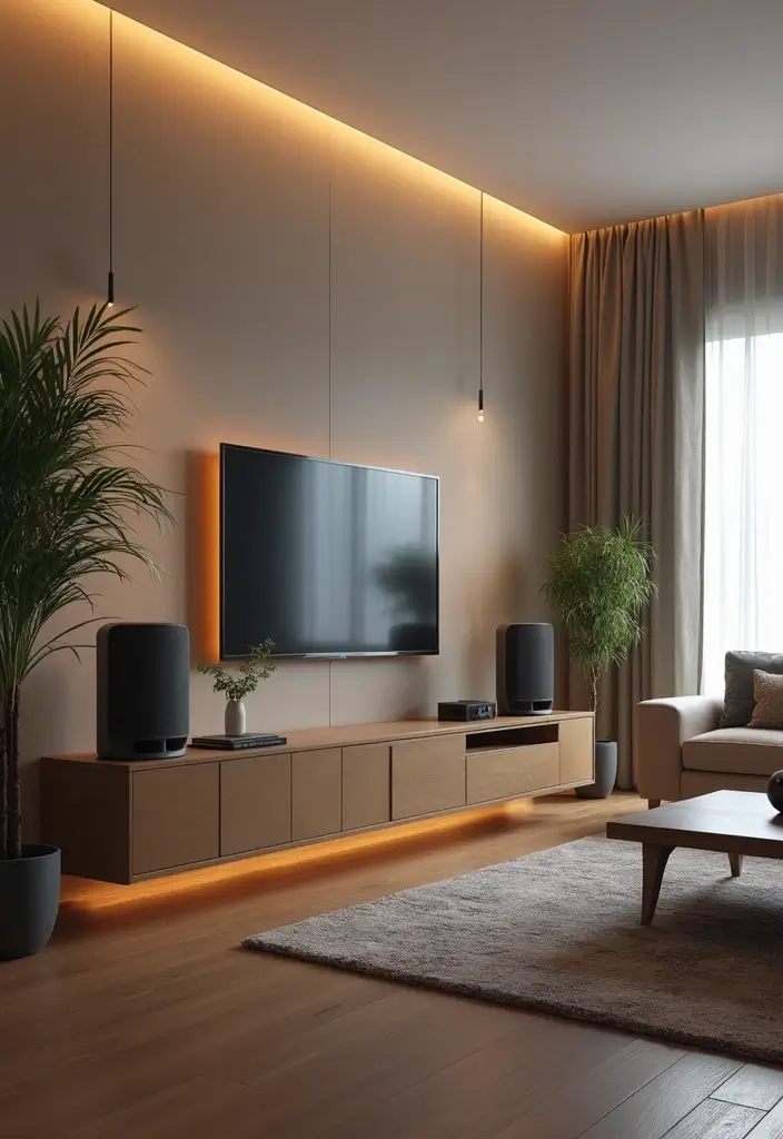 25 Living Room Decor Ideas for a Stylish Home - 18. Integrate Smart Technology