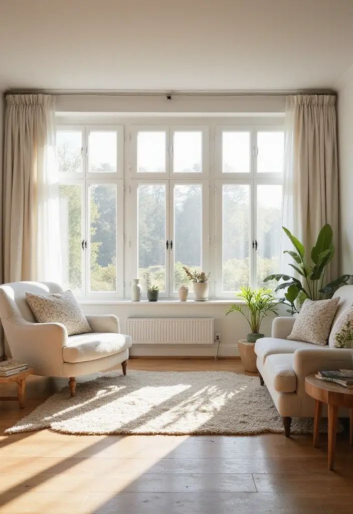 25 Living Room Decor Ideas for a Stylish Home - 21. Emphasize Natural Light