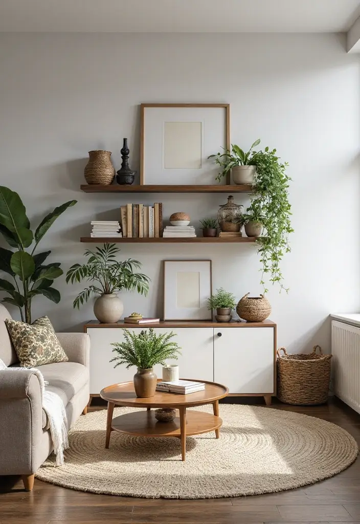 25 Living Room Decor Ideas for a Stylish Home - 22. Layer Decor for Depth