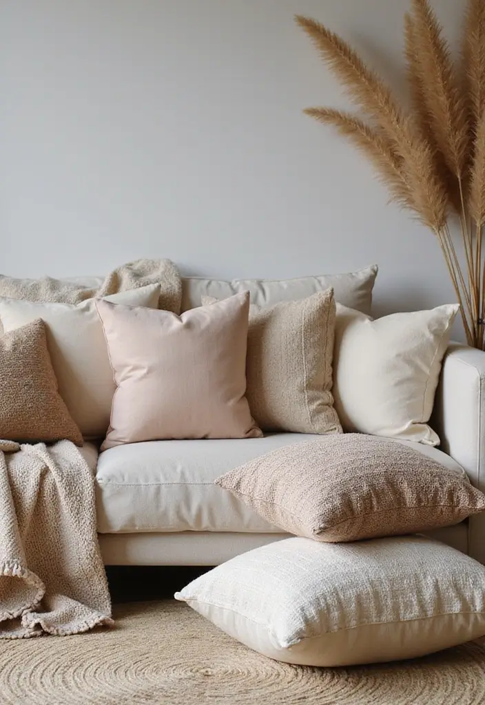 25 Living Room Decor Ideas for a Stylish Home - 3. Choose Eco-Friendly Fabrics