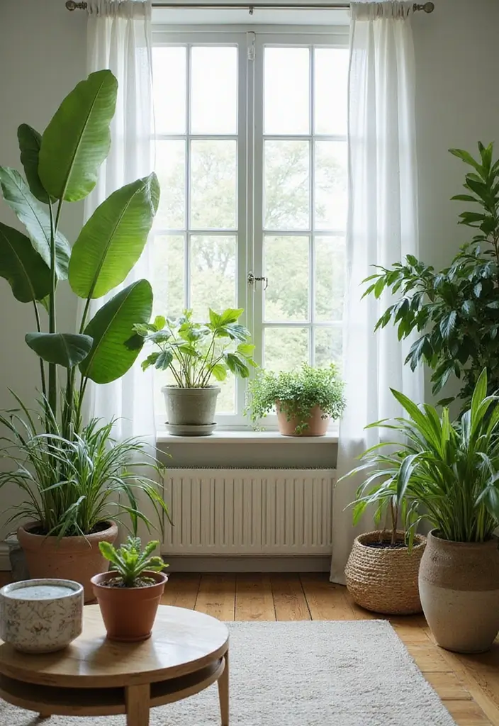 25 Living Room Interior Design Tips from Experts - 13. Utilize Natural Air Purifiers