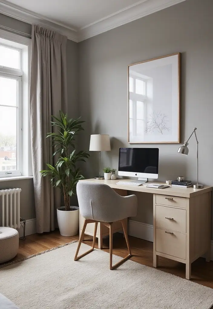 25 Living Room Interior Design Tips from Experts - 15. Incorporate a Home Office Space