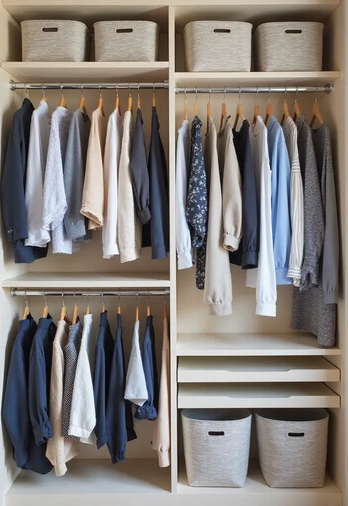 25 Small Apartment Decorating Ideas to Maximize Your Space - 14. Maximize Closet Space