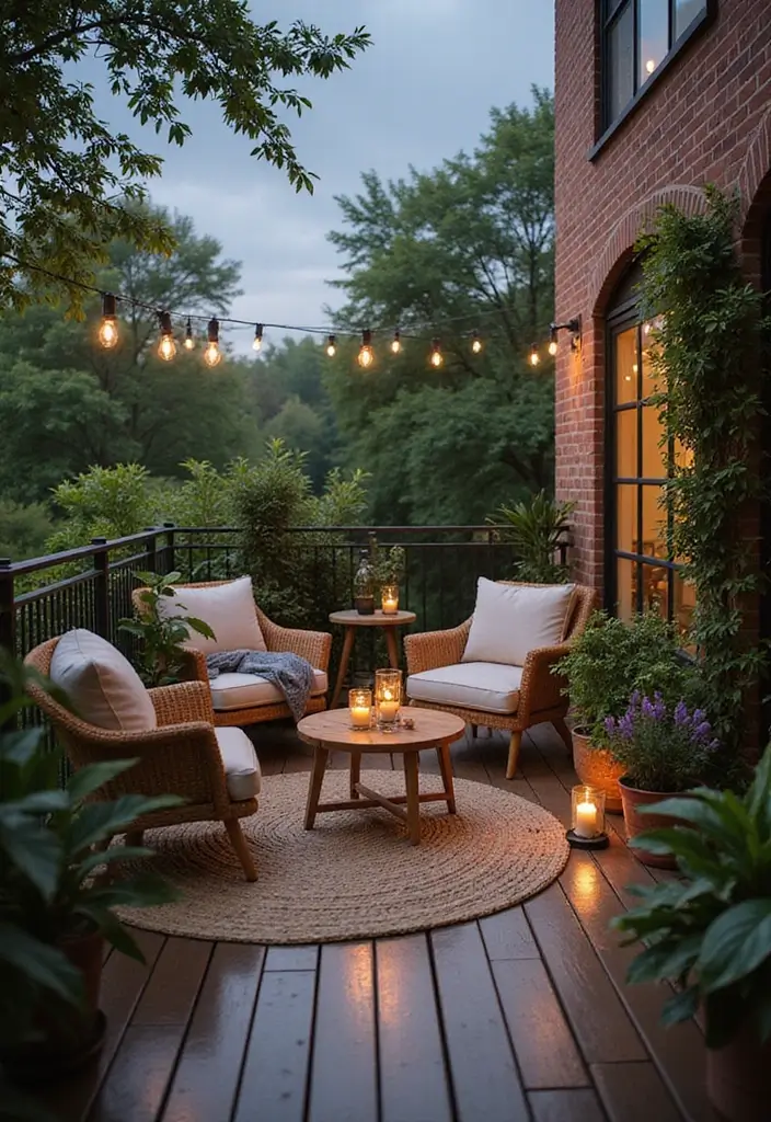 25 Small Apartment Decorating Ideas to Maximize Your Space - 21. Maximize Your Balcony or Patio