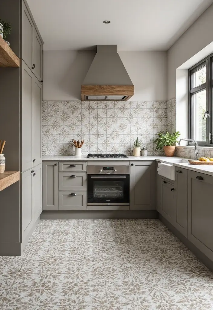 26+ Modern Kitchen Tile Designs You’ll Love - 11. Cement Tiles