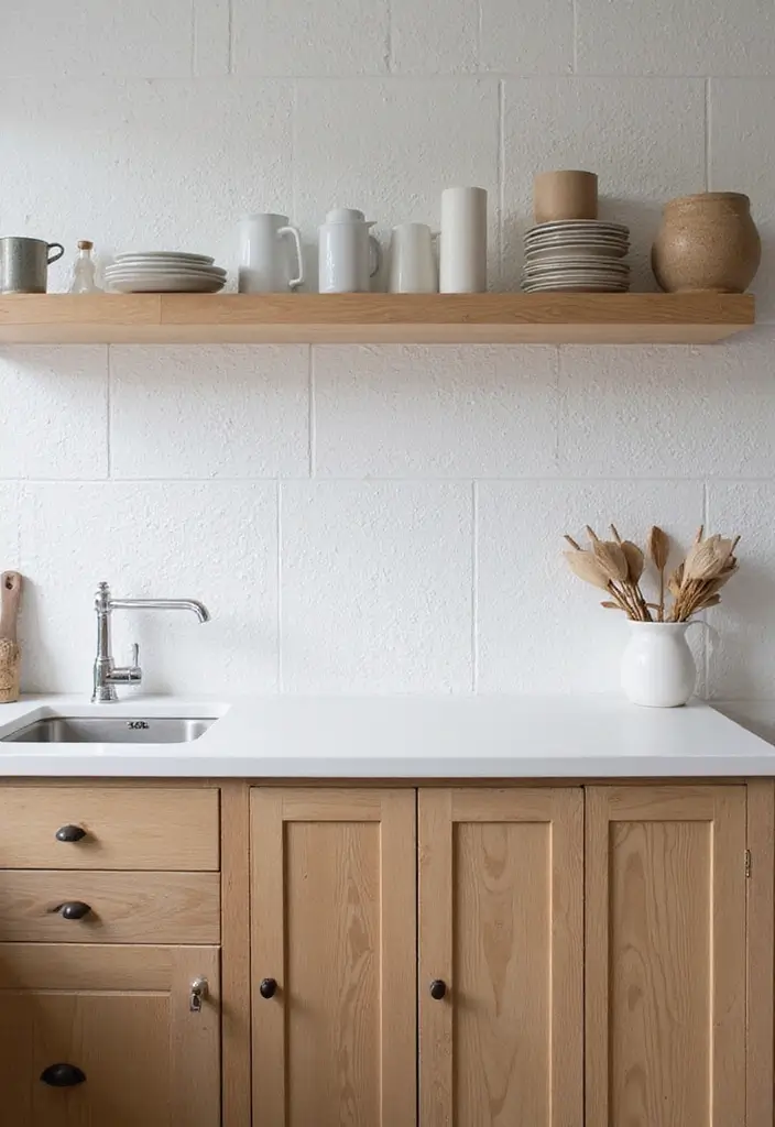 26+ Modern Kitchen Tile Designs You’ll Love - 24. Textured White Tiles