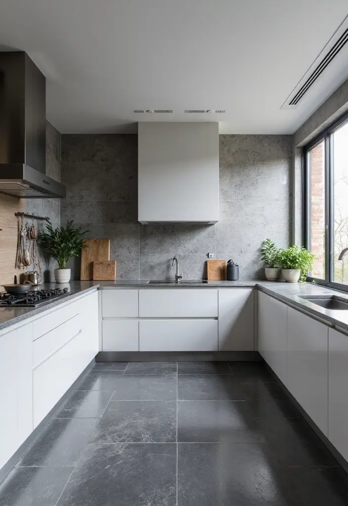 26+ Modern Kitchen Tile Designs You’ll Love - 7. Monochrome Magic