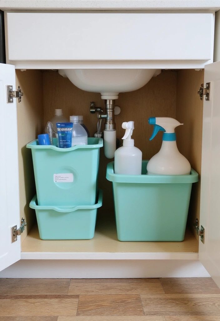 27+ Smart Kitchen Organization Tips for a Clutter-Free Space - 16. Make Use of Under-sink Space